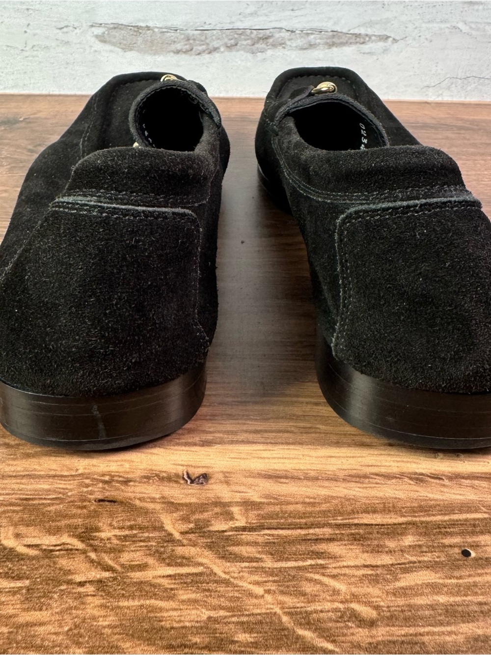 Gucci Men’s Black Suede Classic Horsebit Loafers 12.5 D - Picture 7 of 9
